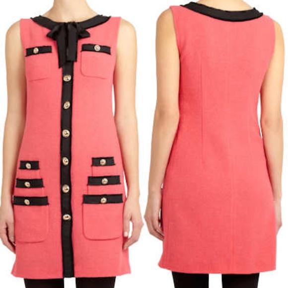 Moschino Dresses & Skirts - Moschino Cheap & Chic Boucle Bow Pink Shift Dress